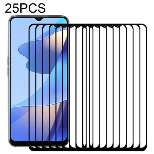 Para Oppo A16 / A16S 25 PCs Pequeña Cubierta Cubierte Cubierte Cubierte Cubierta Completador Película de Vidrio Temparado