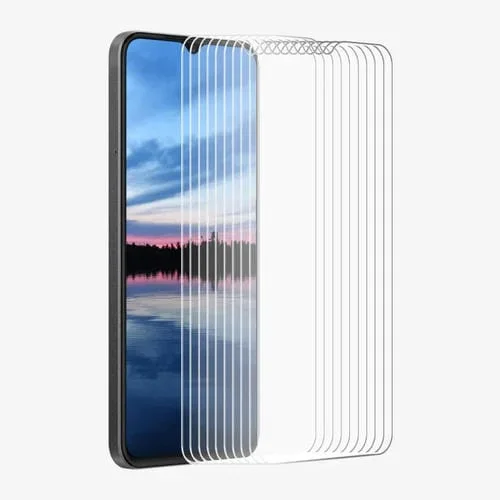 Para Oppo A2X 10PCs Enkay 9H Big Arc Edge Película de Vidrio Templado de Alto Aluminio y Silicio