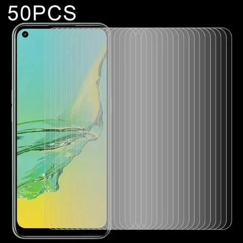 Para Oppo A32 50 PCs 0.26mm 9H 2.5D Película de Vidrio Templado