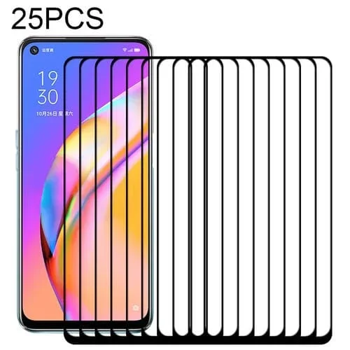 Para Oppo A93 5G / A93S 5G 25 PCs Full Glue Full Town Screen Pantalla Película de Vidrio Templado
