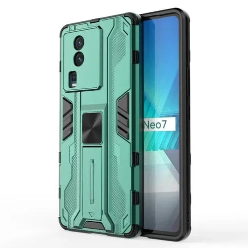 Para Vivo Iqoo Neo7 Supersonic PC + TPU Caja del Teléfono a Prueba de Golpes (Verde)