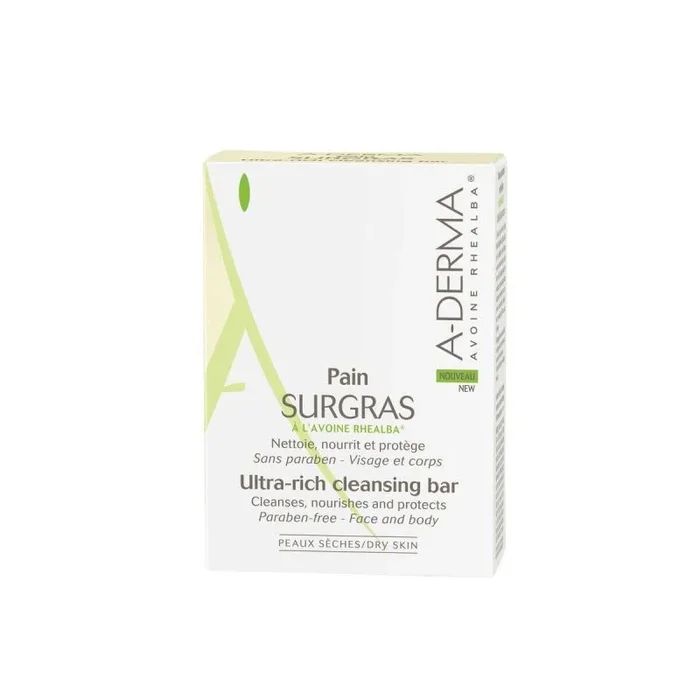 Pastilla de jabón aderma surgrass ultra-rich 100 g