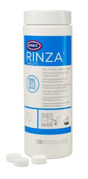 Pastillas limpiadoras para leche Urnex Rinza