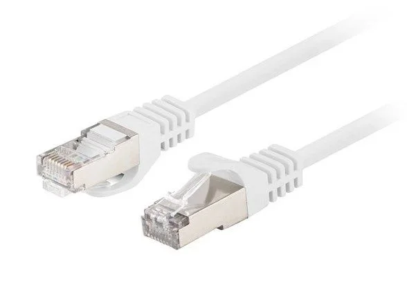 Patchcord kat.6 ftp 1.5m biały fluke passed lanberg 10-pack