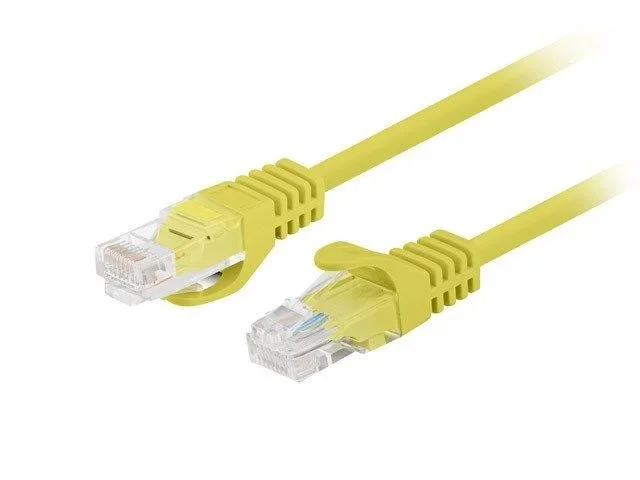 Patchcord kat.6 utp 1.5m żółty fluke passed lanberg 10-pack