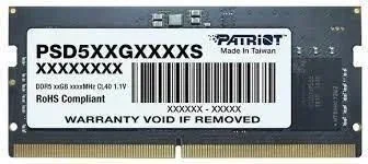 Patriot so-dimm ddr5 16gb 5600mhz 1 rank bulk