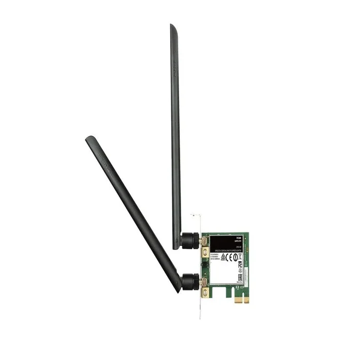 Pci express wifi dualband dlink dwa-582 ac1200 300mb en 2,4ghz y 867mb en 5ghz 2 antenas desmontables