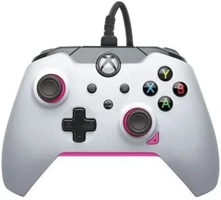 PDP Mando con cable: Blanco fusión Para Xbox Series X|S, Xbox One y Windows 10/11