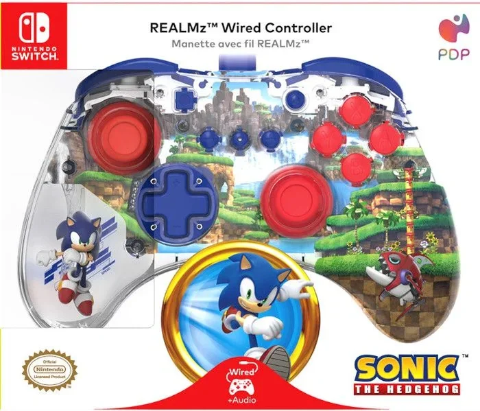 PDP REALMz Translúcido USB Gamepad Analógico/Digital Nintendo Switch, Nintendo Switch OLED