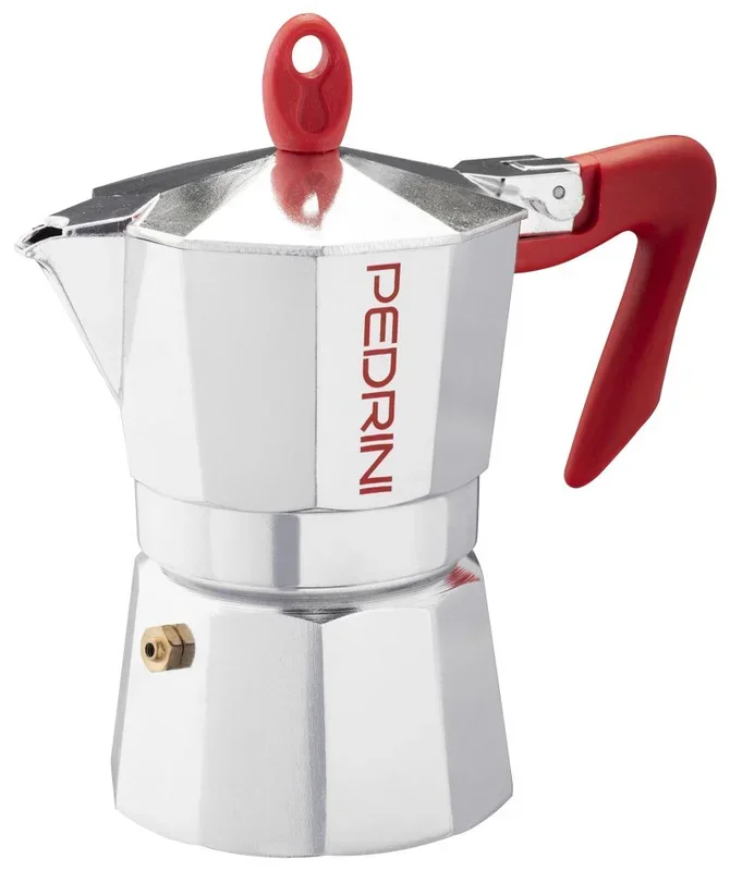 Pedrini 9083-0 cafetera manual Cafetera italiana Rojo, Acero inoxidable