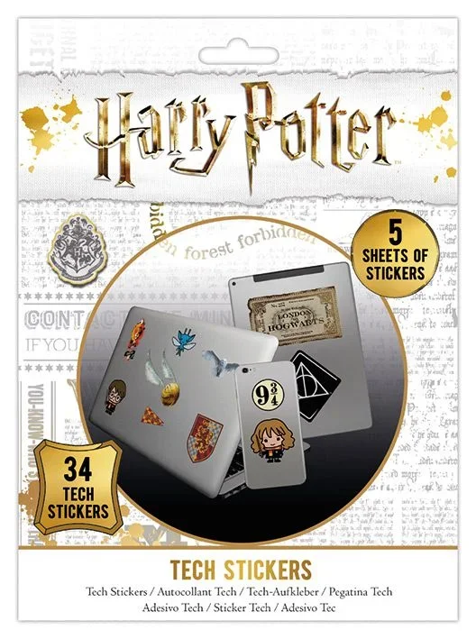 Pegatinas para dispositivos electrónicos de Harry Potter (34 pegatinas)