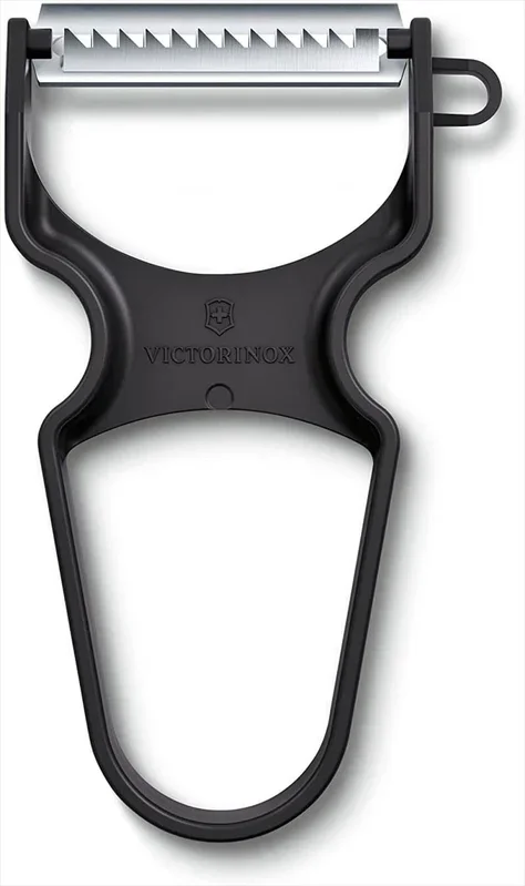Pelador RAPID: diseño suizo minimalista con mango ergonómico, hoja superafilada y material ABS duradero, ideal para cortes rápidos y limpieza fácil.