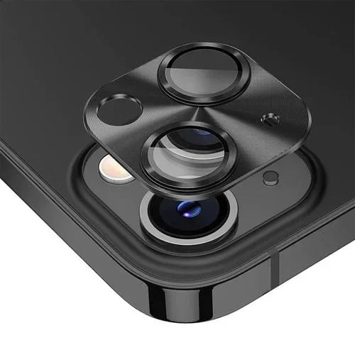 Película Cubierta de Lente Vidrio Templado Enkay para iPhone 15/15 Plus (Negro)