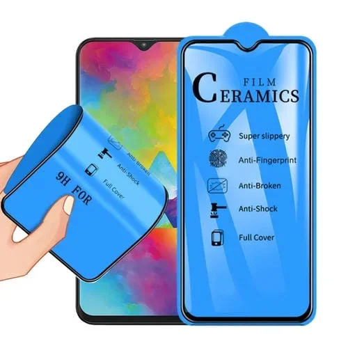 Película de Cerámica Cubierta Completa con Pegamento Completo 2.5D Galaxy M20