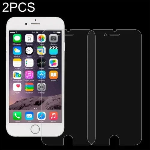 Película de Pantalla para iPhone 8/7/6/6S 0.26mm 9H Dureza 2.5D Vidrio Templado a Prueba de Explosiones (2 PCs)