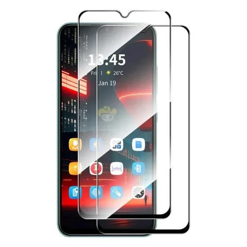 Película de Vidrio Templado 2 Piezas Enkay para Tecno Spark 10/10 5G con Pegamento Completo (Aluminio y Silicio)