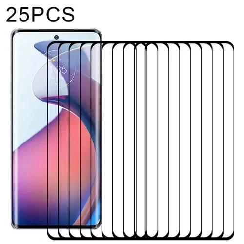 Película de Vidrio Templado 3D Curved Edge para Motorola Moto S30 Pro / Edge 30 Fusion (25 PCs)