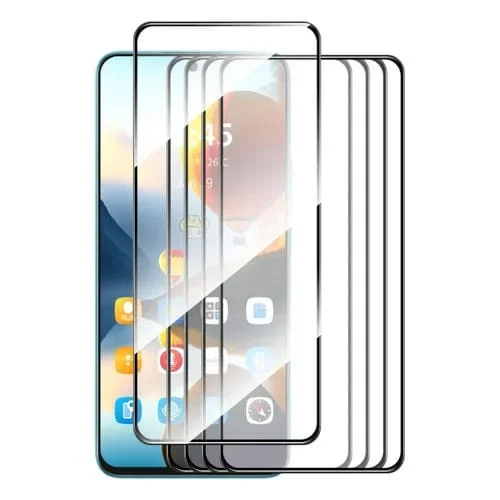 Película de Vidrio Templado 5 Uds Enkay para Infinix Hot 20 Play con Pegamento Completo (Aluminio y Silicio)