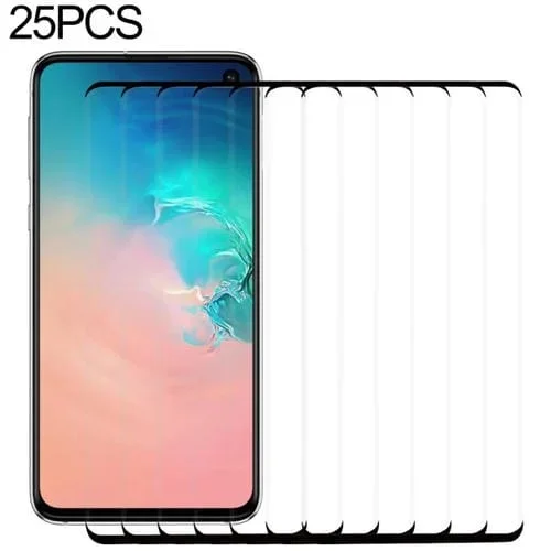 Película de Vidrio Templado 9H 2.5D para Galaxy S10 E Pantalla Curva (25 PCs)