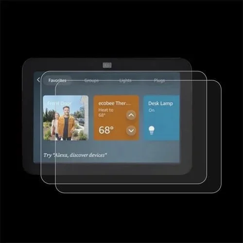 Película de Vidrio Templado Amazon Echo Show 8 2023 9H 0,3mm a Prueba de Explosiones (2 Piezas)