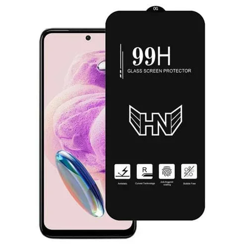 Película de Vidrio Templado de Pantalla Completa con Arco Grande de Aluminio Alto para Redmi Note 12S