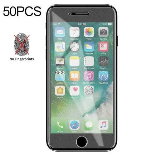 Película de Vidrio Templado Esmerilado Mate para iPhone SE 2020/8/7 (50 piezas)