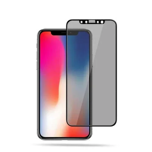 Película de Vidrio Templado Mocolo para iPhone 12 / 12 Pro 0.33mm 9H 2.5D Pegamento Completo Privacidad (Antideslumbrante)