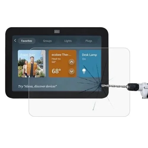 Película de Vidrio Templado para Amazon Echo Show 8 2023 9H 0,3mm a Prueba de Explosiones
