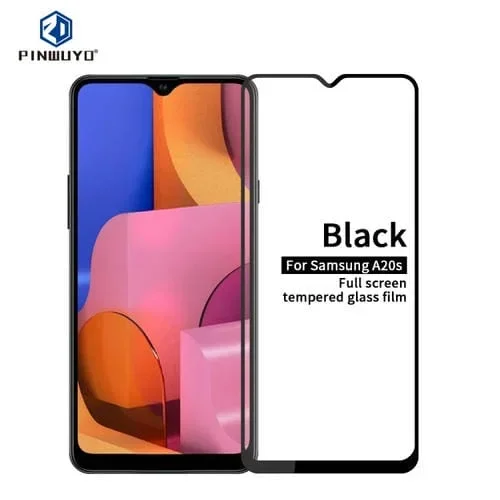 Película de Vidrio Templado para Galaxy A20S Pinwuyo 9H 2.5D Pantalla Completa (Negro)