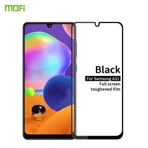 Película de Vidrio Templado para Galaxy A31 Mofi 9H 2.5D Pantalla Completa (Negro)