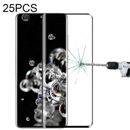 Película de Vidrio Templado para Galaxy S20 Ultra 3D Curved Edge Pantalla Completa (25PCs)