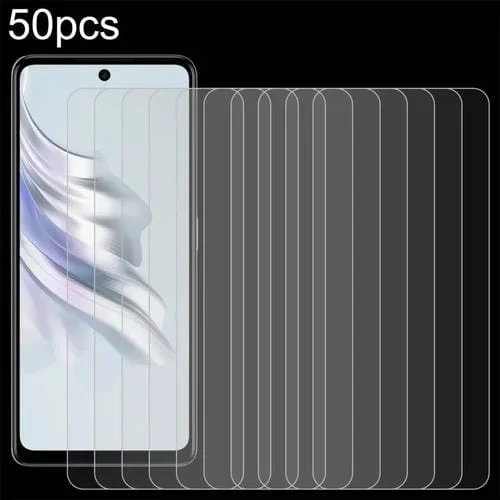 Película de Vidrio Templado para Tecno Spark 20 Pro 5G 50 Piezas 0,26mm 9H 2.5D