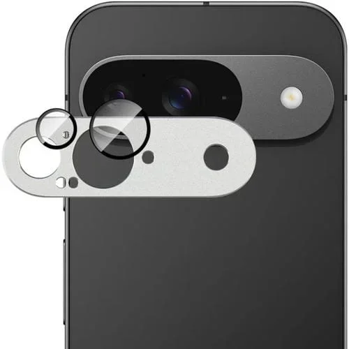 Película Protectora Cámara Imak Metal Armor para Google Pixel 9 (Plateada)