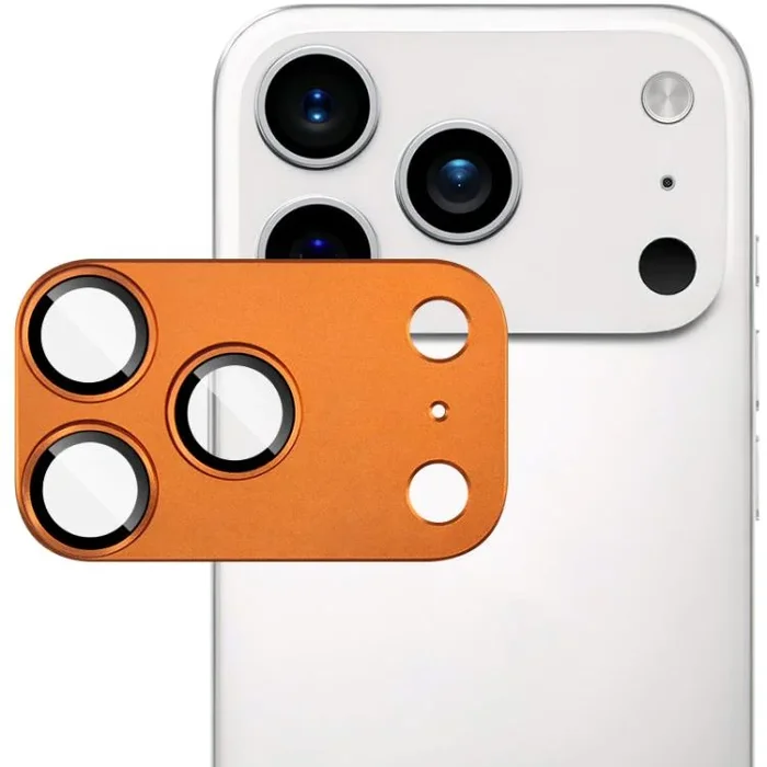 Película protectora de cámara IMAK Metal Armor Premium para iPhone 17 Pro Max (naranja)