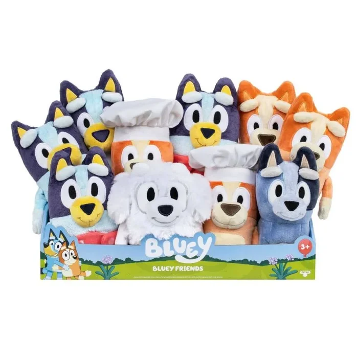 Peluche bluey friends 20cm surtido 10 unidades