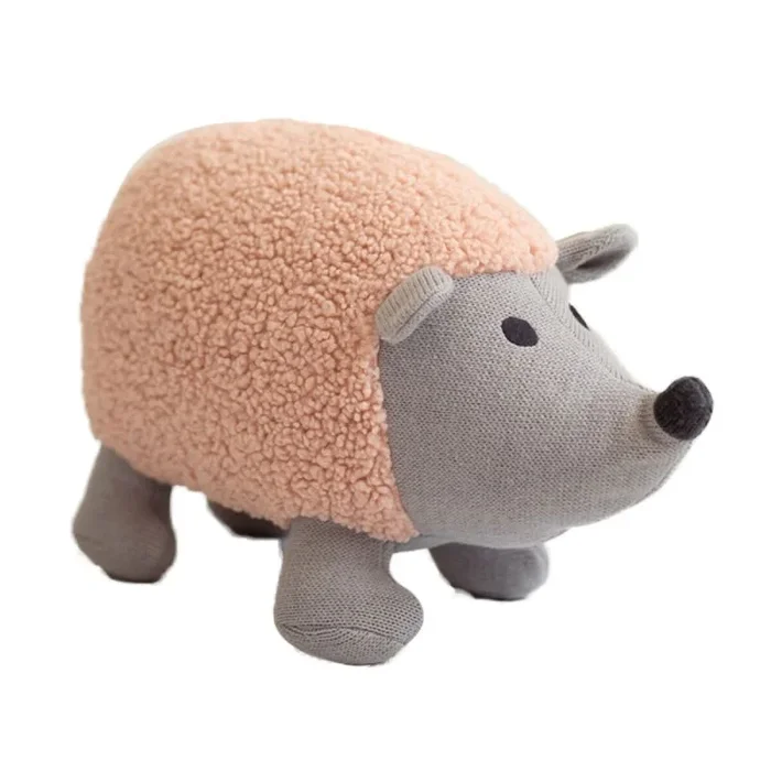 Peluche crochetts amigurumis mini gris erizo 20 x 28 x 40 cm