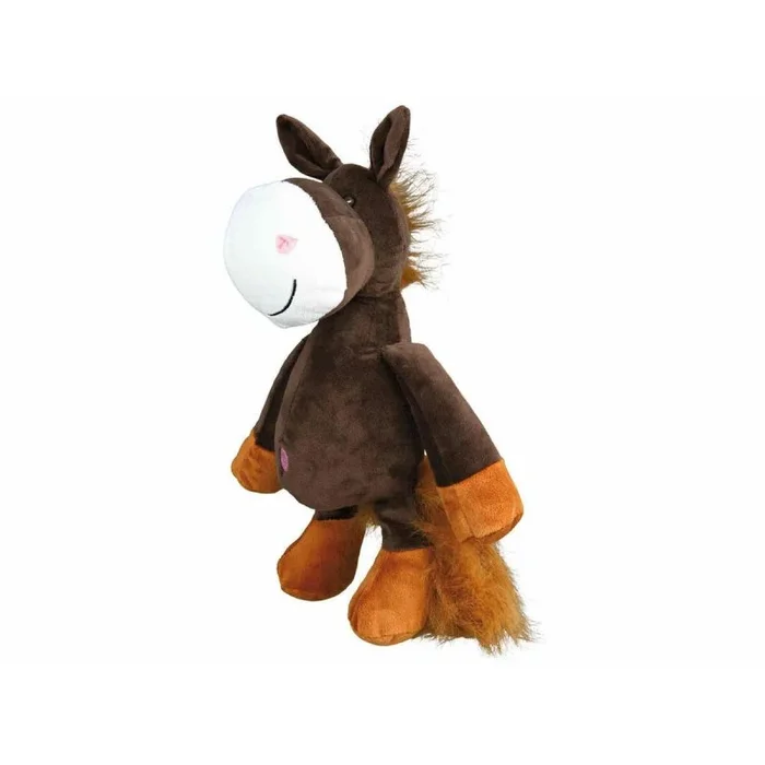 Peluche para perros trixie poliéster felpa caballo 32 cm