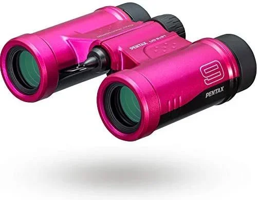 PENTAX UD 9×21 – Prismáticos, Color Rosa