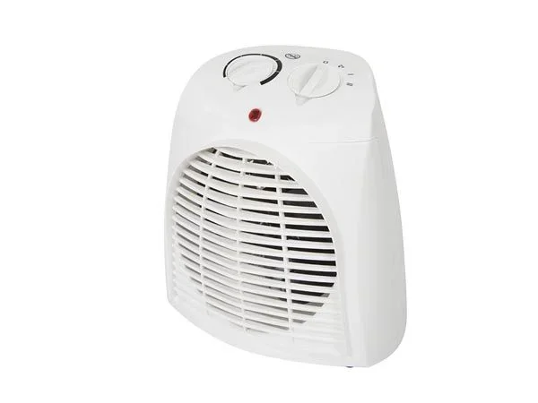 Perel Calentador de ventilador, para uso interior, 2 configuraciones de calor, 2000 W