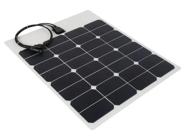 Perel Panel solar Polykristallijn, de alta eficiencia y resistente a la intemperie, 50W