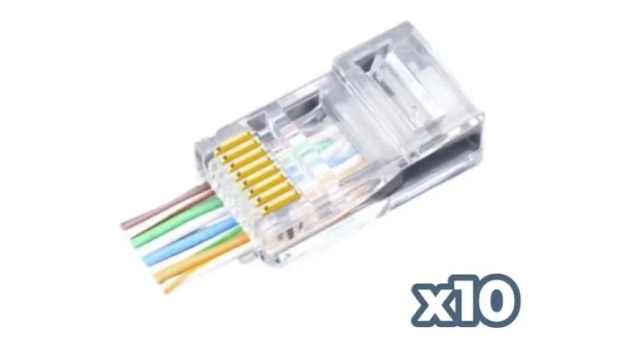 Phasak Conector FastCrimp Cat.6 UTP AWG22 a 24 (10) – PHK 2240