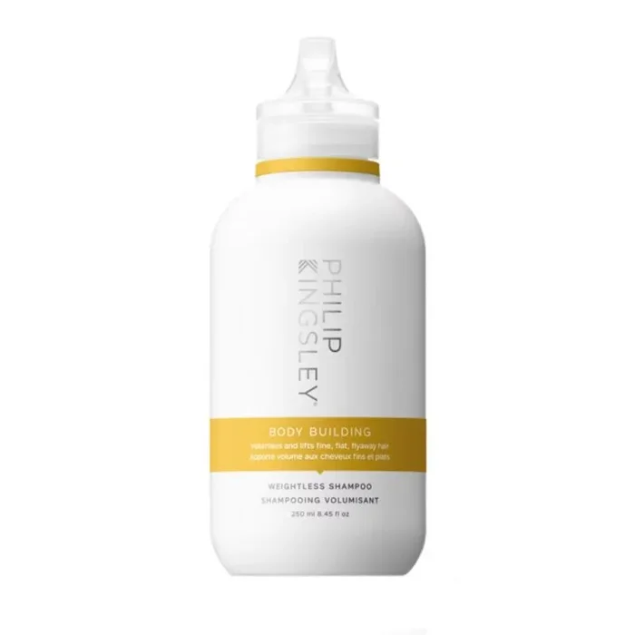Philip Kingsley | Champú Weightless para Culturismo | Champú voluminizador para cabellos finos, laicos, lisos y sueltos | Hidrata, espesa, levanta y aporta volumen y brillo | 250ml