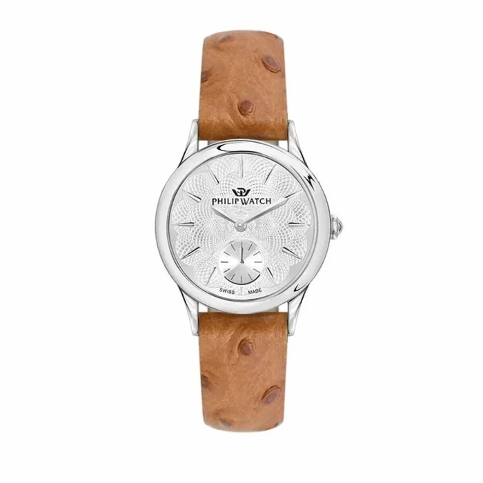 Philip Watch Reloj Analógico para Mujer de Cuarzo con Correa en Cuero R8251596504