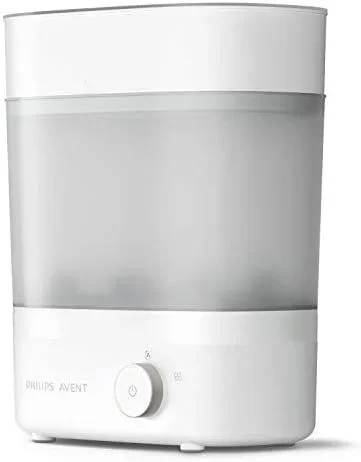 Philips Avent esterilizador y secador de biberones de alta calidad, elimina el 99,9% de las bacterias, sin productos químicos, capacidad para 6 biberones/tetinas/accesorios, modelo SCF293/00