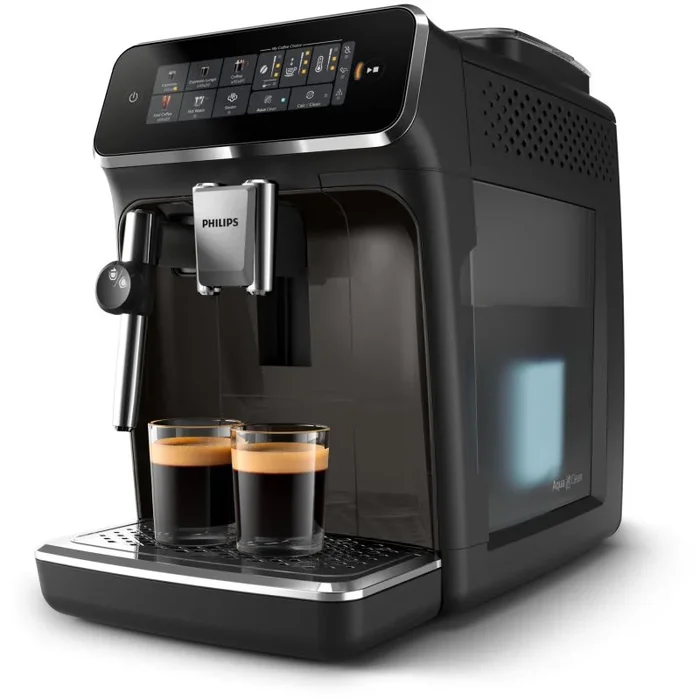 Philips Serie 3300 Espumador de leche clásico EP3324/40 Cafetera Espresso automática Silent Brew, 5 bebidas