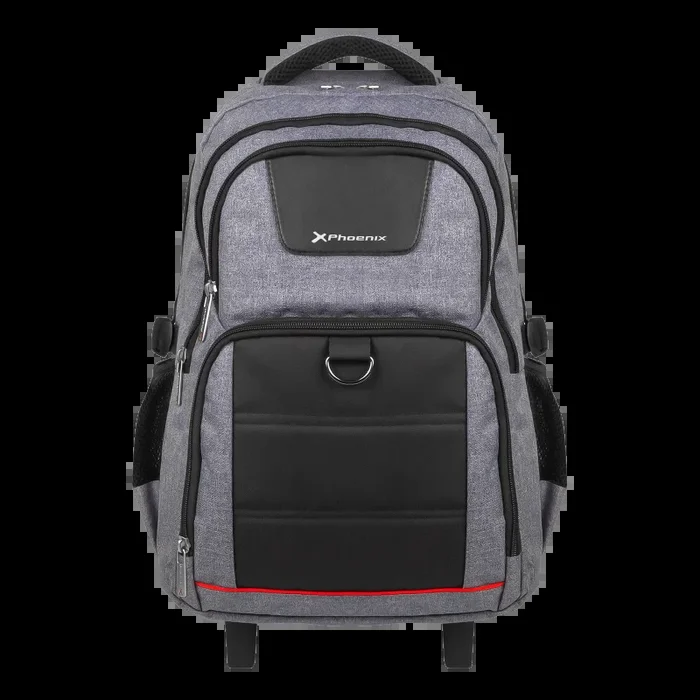 Phoenix Mochila Trolley con Ruedas para Portátil hasta 17 Pulgadas (Gris)