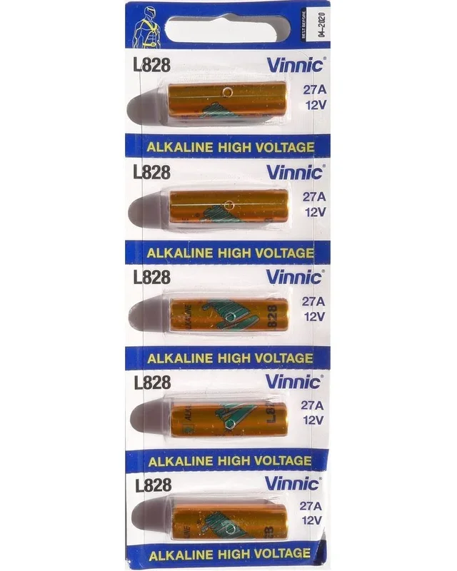 Pila 27A Alcalina 12V L828 (precio 5 Unidades) VINNIC