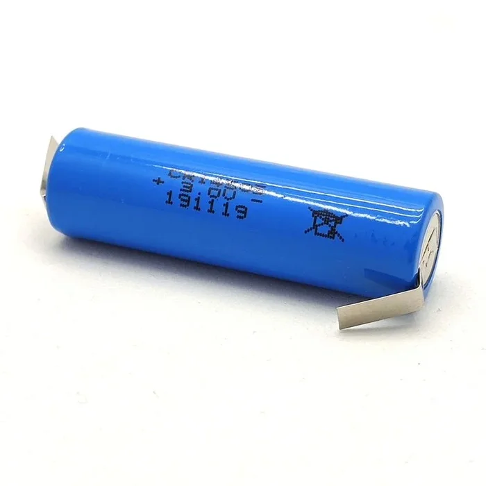 Pila Litio R6 AA 3Vdc 2000mAh C/Terminales Para Soldar 14×50,5mm