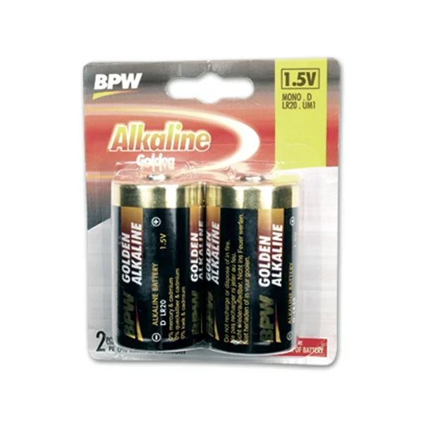 Pilas alcalinas BPW modelo LR20 pack de 2 unidades 53603