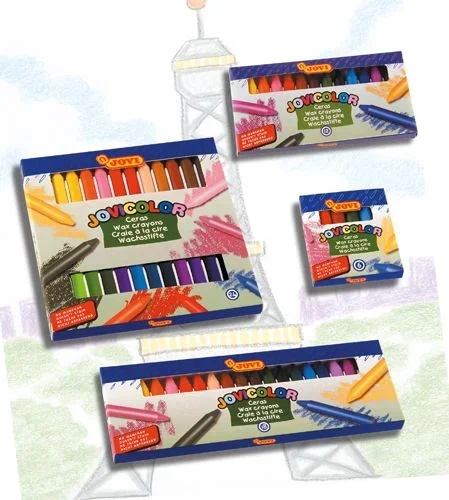 Pinturas de cera caja surtida de 6 colores